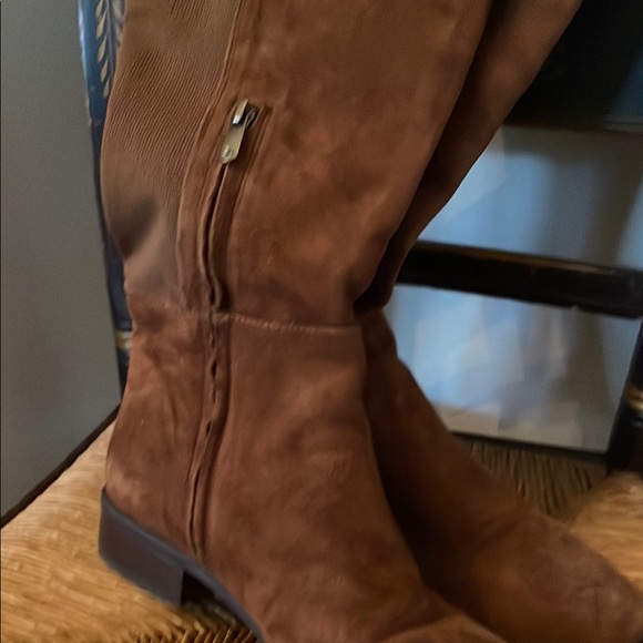 Sam Edelman Brown Suede Over-the-Knee Boots — Size 10— Block Heel - Picture 3 of 4
